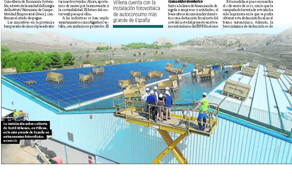 El Autoconsumo en Alicante es noticia