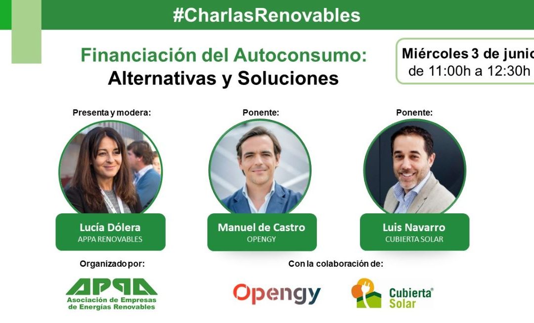 Charlas Renovables sobre Financiación del Autoconsumo